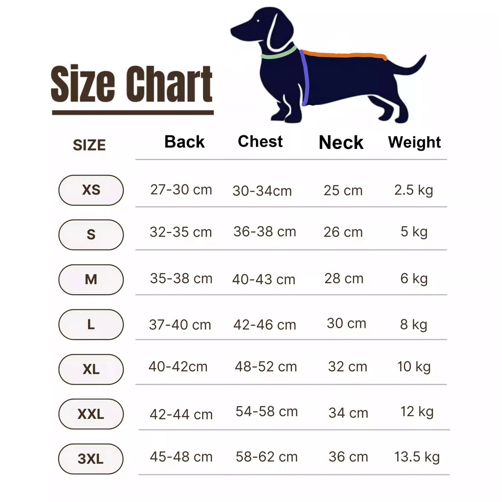 Warm Dachshund Pajamas™ | Soft Winter Four-Legged Dog Jumpsuit