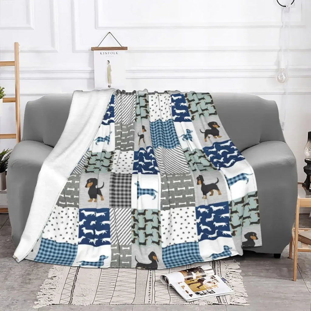 Dachshund Cozy Blanket™ | Ultra-Soft Flannel Throw for Sausage Dog Lovers