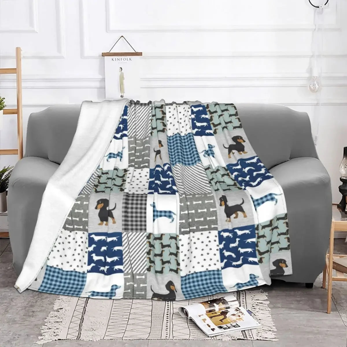 Dachshund Cozy Blanket™ | Ultra-Soft Flannel Throw for Sausage Dog Lovers