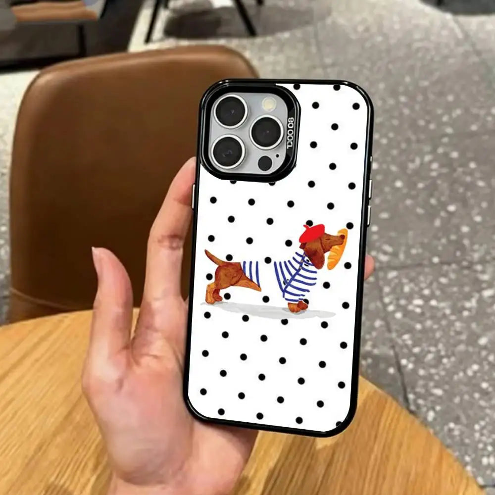 Doxie Luxe™ iPhone Case – Elegant Dachshund Phone Case for Doxie Lovers