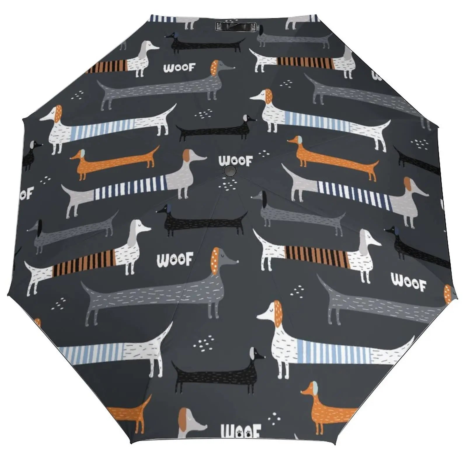 Dachshund Folding Umbrella – Lightweight Windproof Travel Umbrella for Dachshund Lovers
