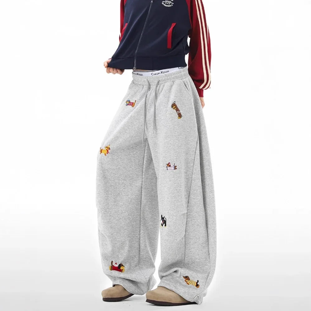 Dachshund Embroidered Premium Joggers – Cozy Comfort for True Wiener Dog Lovers