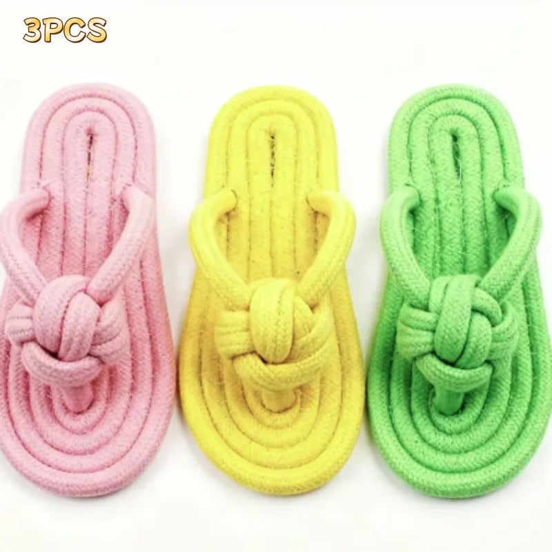 Dachshund Rope Slipper™ | Tough Chew Toy for Healthy Teeth & Endless Play