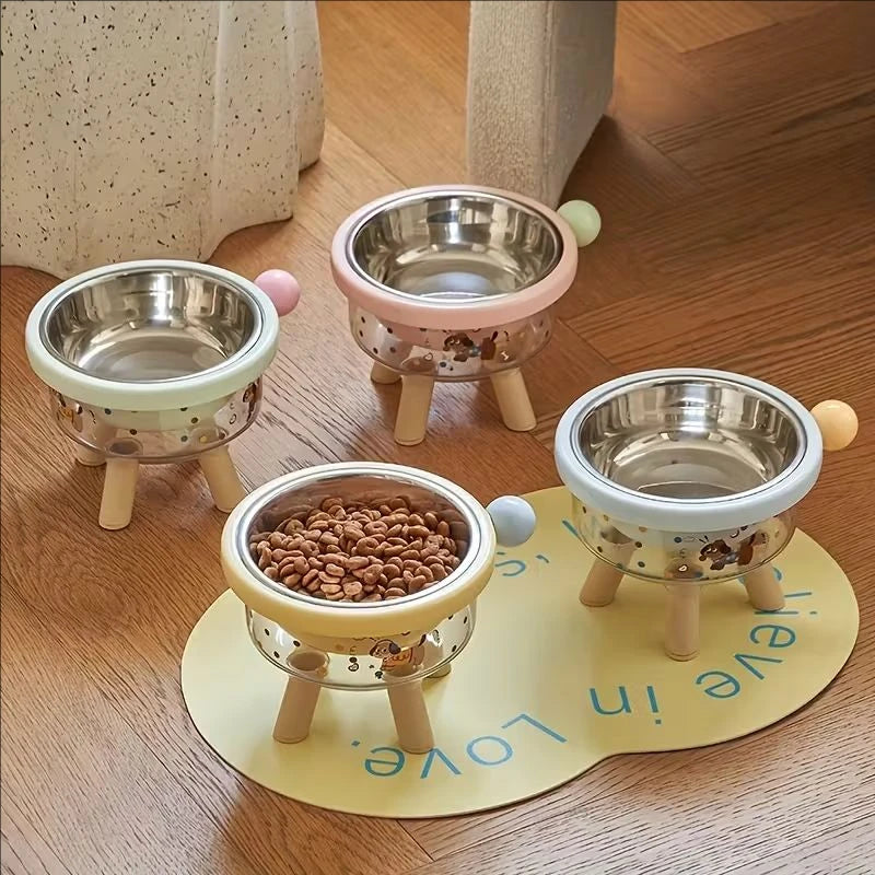 Dachshund Elevated Pet Bowl™ | Stainless Steel Anti-Spill Dog Feeding Bowl