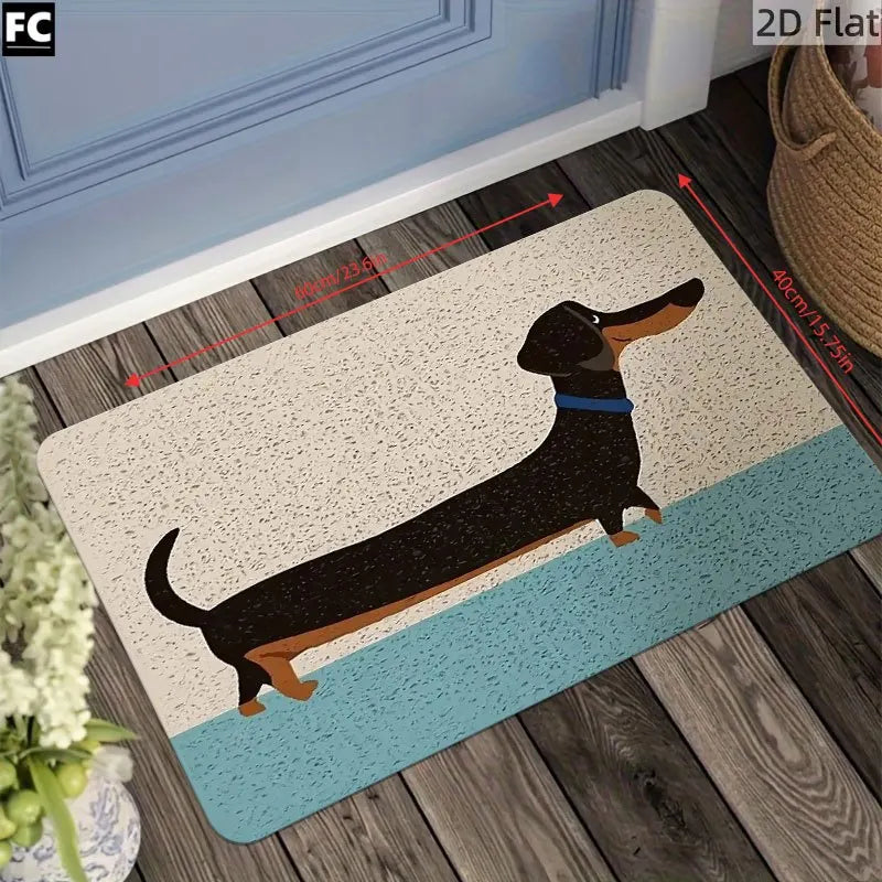 Dachshund Welcome Doormat™ | Non-Slip Absorbent Entrance Rug for Home Decor