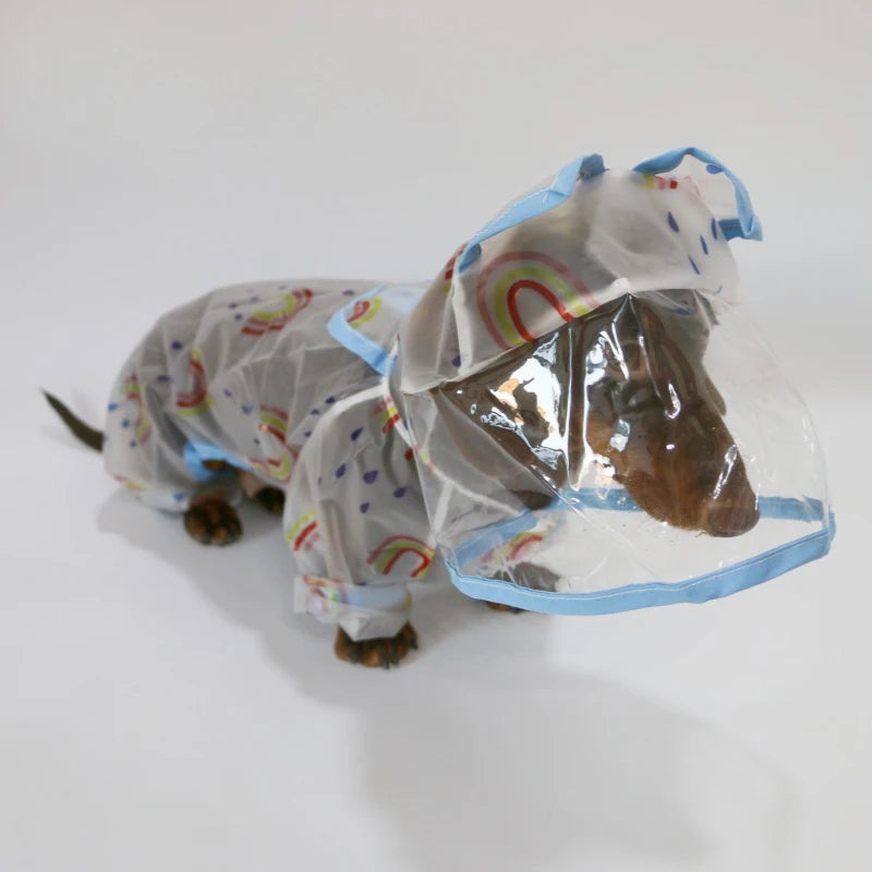 Dachshund Yellow Raincoat™ | Waterproof Hooded Jacket for Sausage Dogs