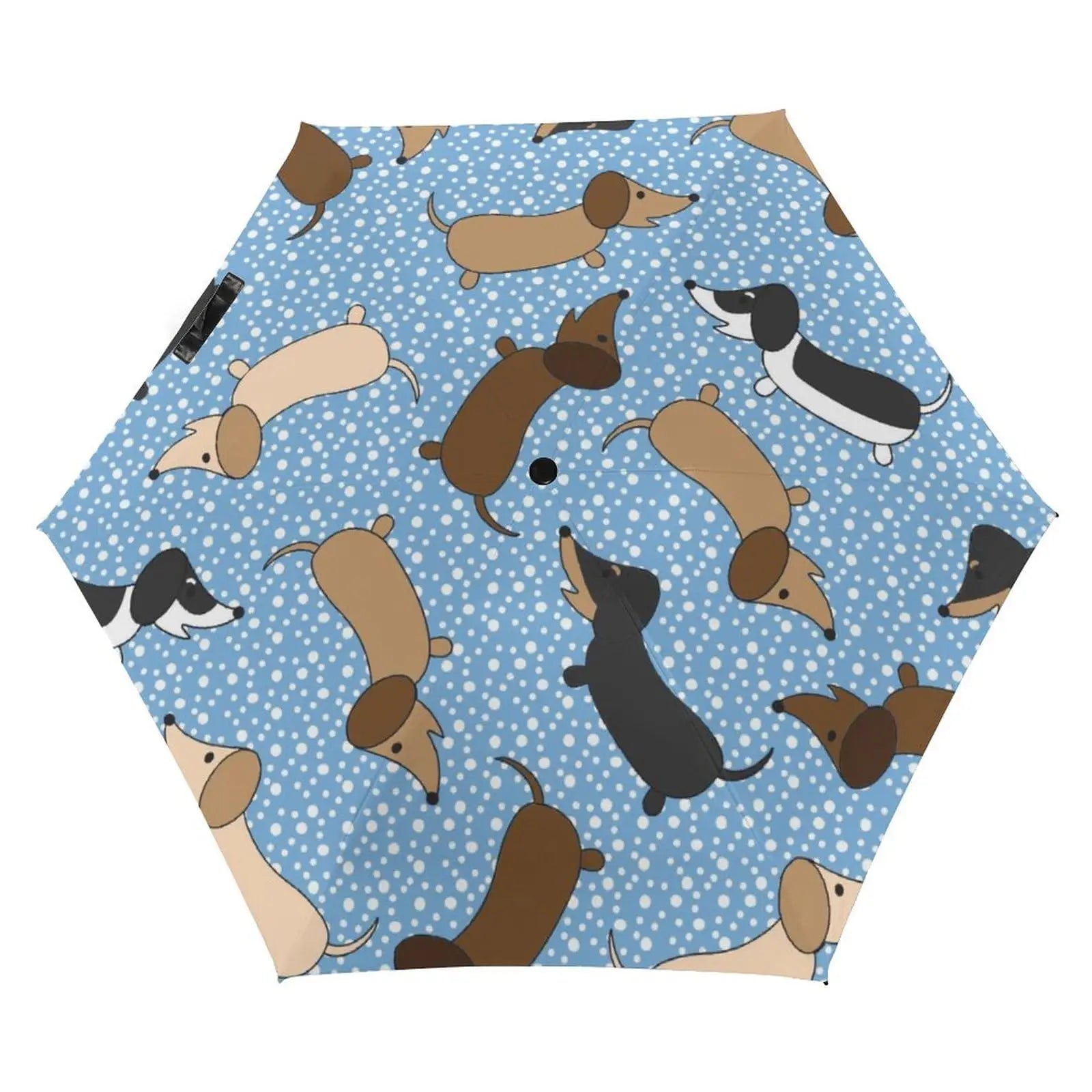 Dachshund Folding Umbrella – Lightweight Windproof Travel Umbrella for Dachshund Lovers