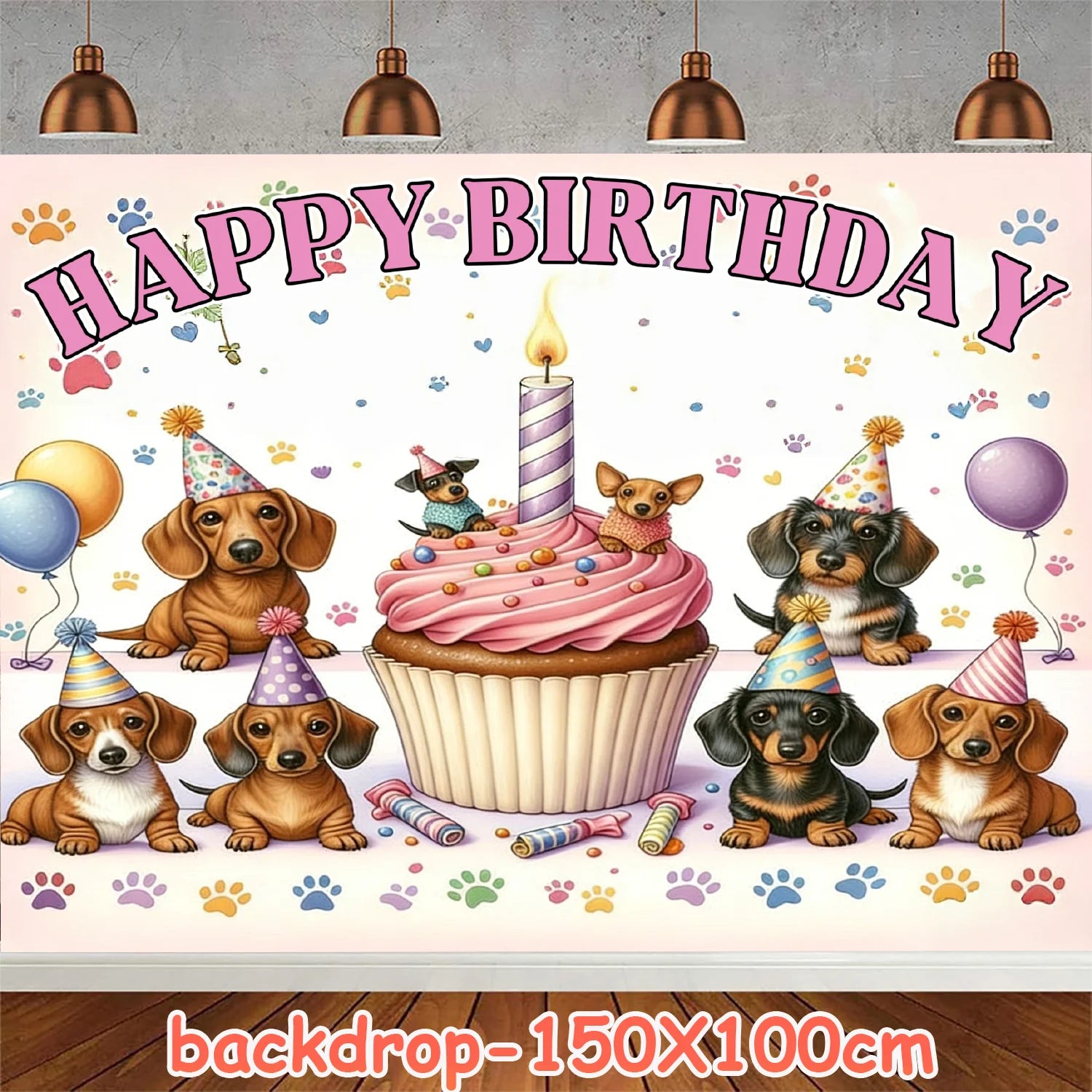 Ultimate Dachshund Birthday Party Kit – Balloons, Cake Toppers & Decorations for Sausage Dog Lovers