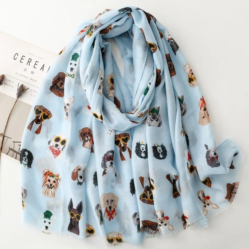 Dachshund Elegance Scarf™ – Luxury Sausage Dog Shawl for Stylish Dachshund Lovers