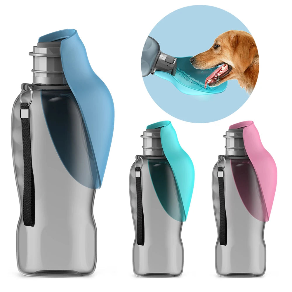 800ml Portable Dog Water Bottle – Leakproof Travel Water Dispenser for Dachshunds & All Dog Breeds