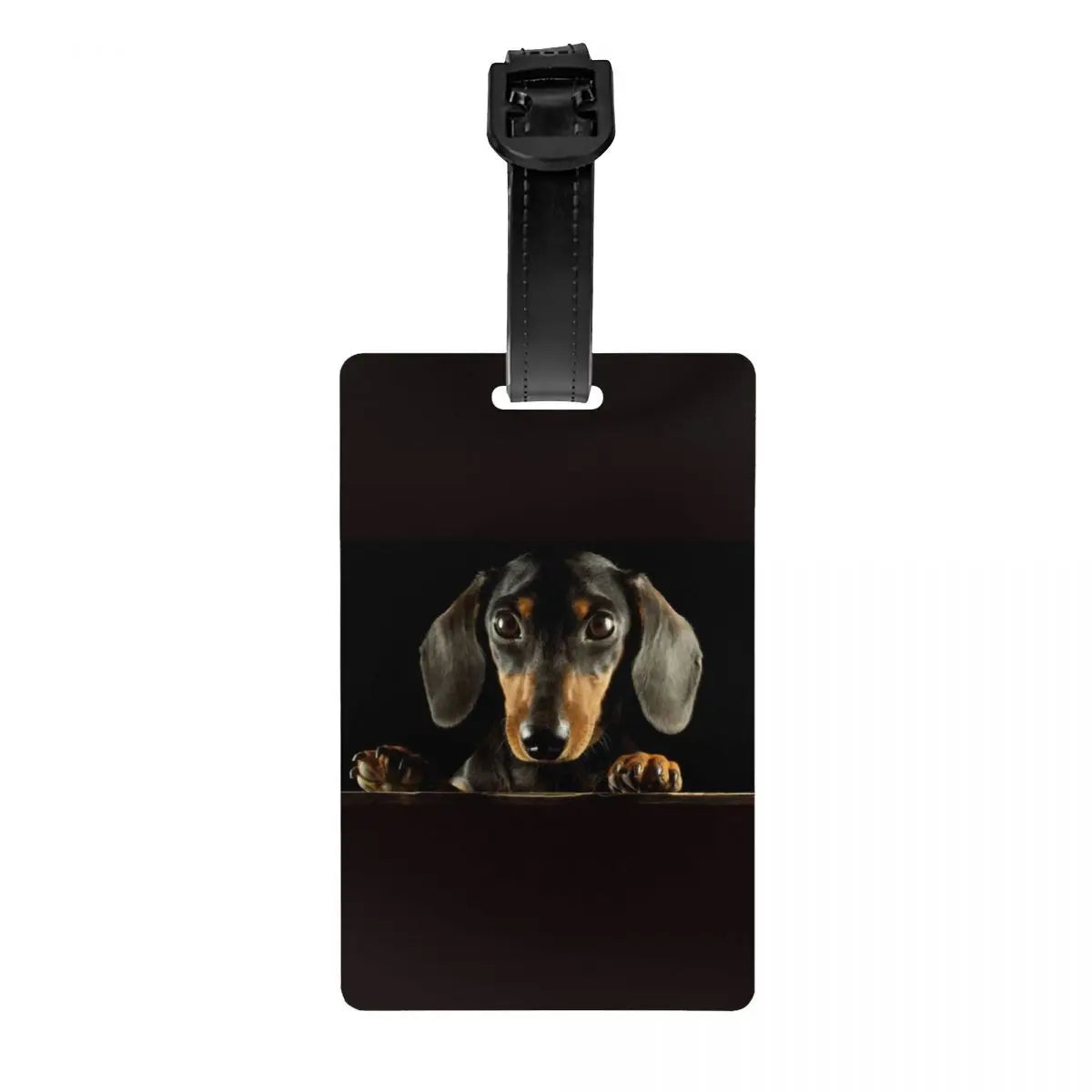Personalized Dachshund Luggage Tag – Custom Travel ID Tag for Suitcases, Backpacks & Carry-On Bags