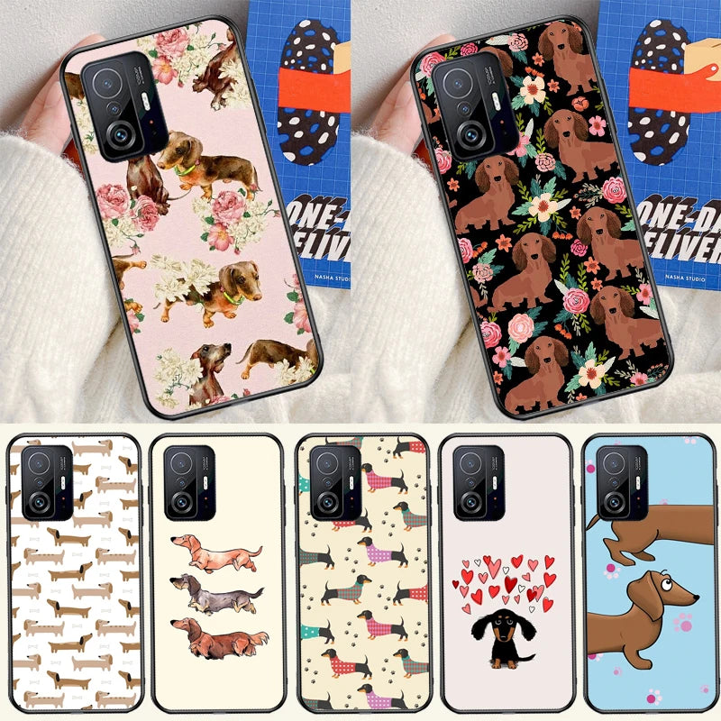 Dachshund Xiaomi Phone Case – Shockproof Soft TPU Cover for Dachshund Lovers