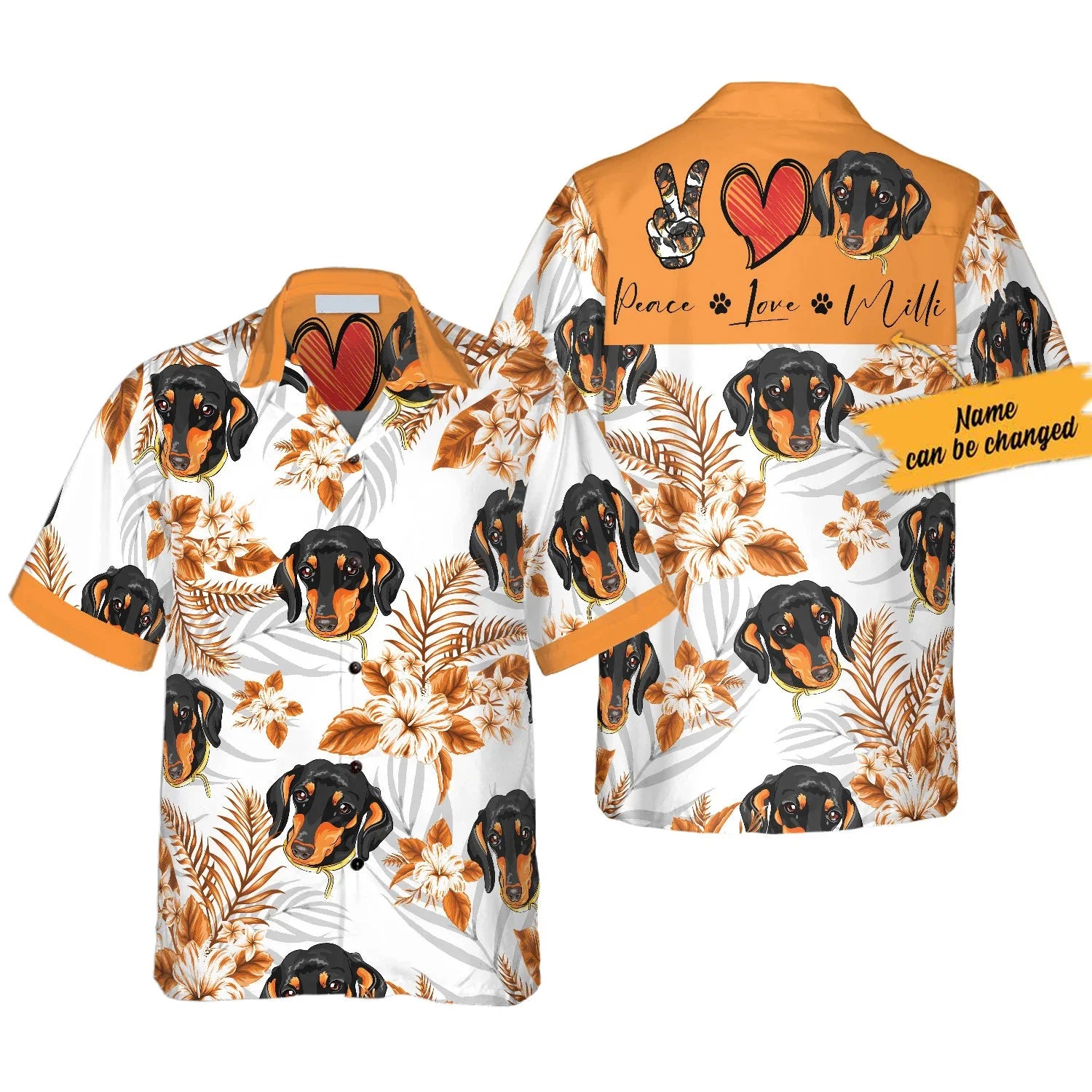 Dachshund Summer Button Shirt™ | Premium 3D Print Dog Lover Hawaiian Style Shirt