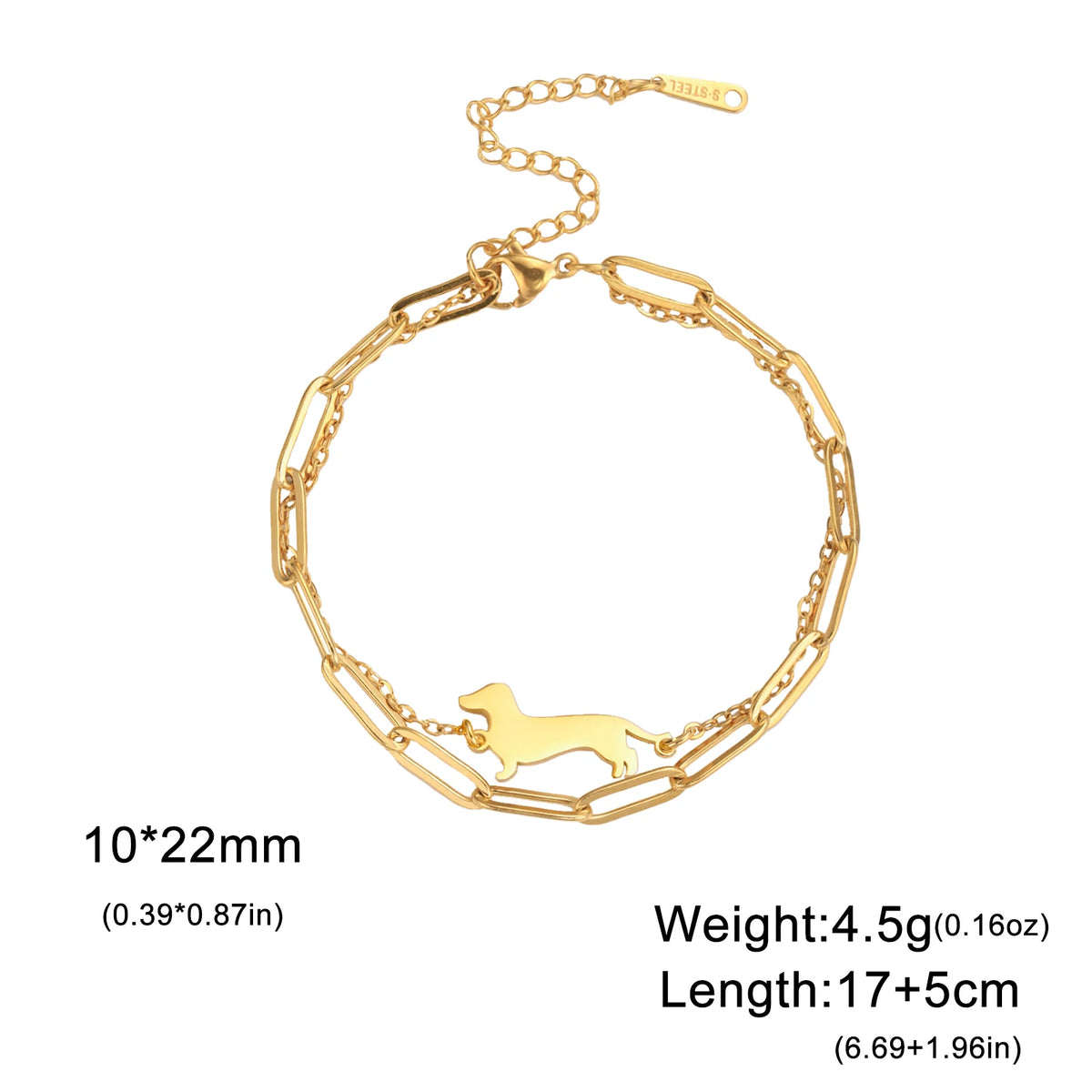Dachshund Forever Bracelet™ – Elegant Stainless Steel Bracelet for Sausage Dog Lovers