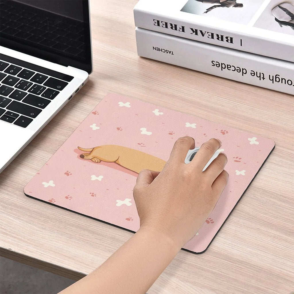 Sleeping Dachshund Mouse Pad | Non-Slip Waterproof Desk Mat for Dog Lovers