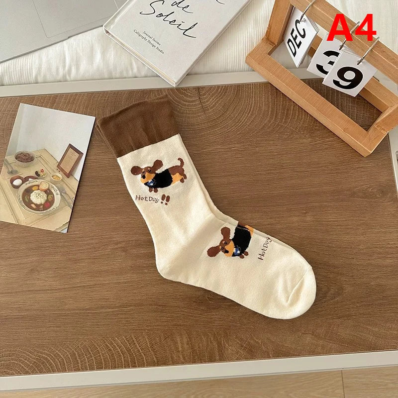 Funny Dachshund Cotton Socks – Cute Sausage Dog Gift for Dog Lovers