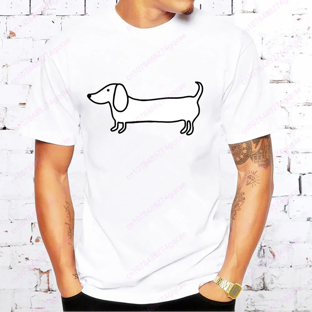 Dachshund Men’s Casual Tee™ | Funny Sausage Dog Printed T-Shirt
