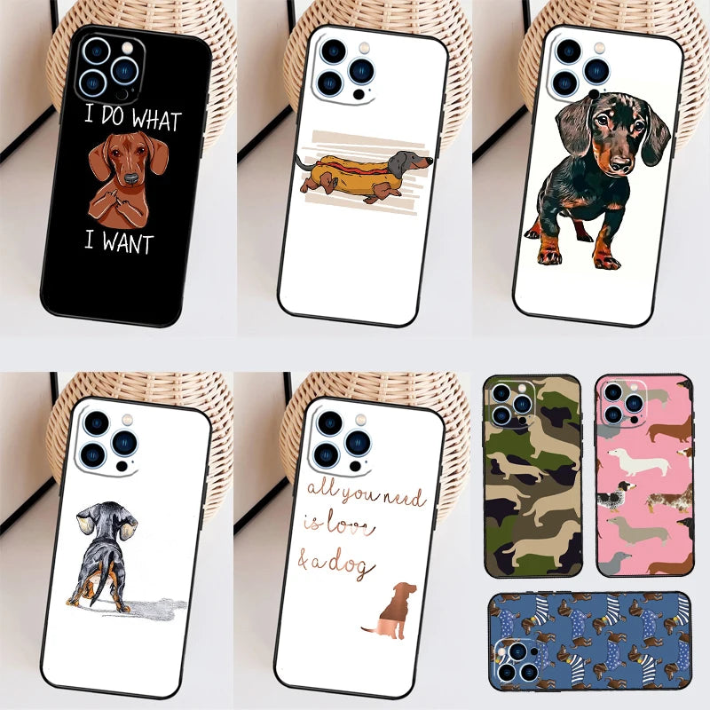 Dachshund Phone Case for Honor – Cute Sausage Dog Protective Cover for Honor Magic, X Series & Number Series
