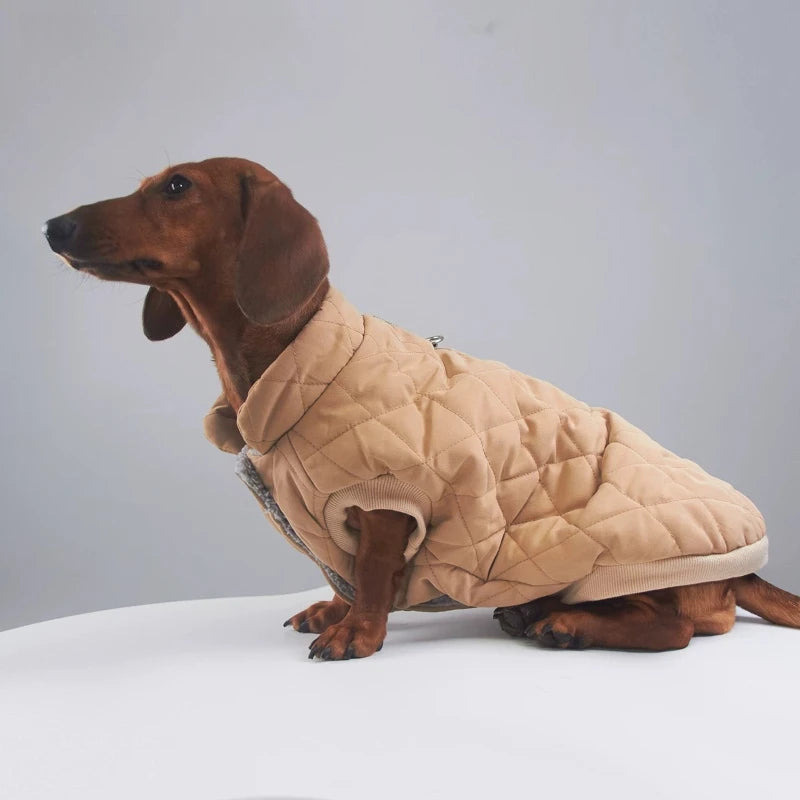 Dachshund NordicShield™ Jumpsuit – Premium Fleece Winter Coat for Sausage Dogs