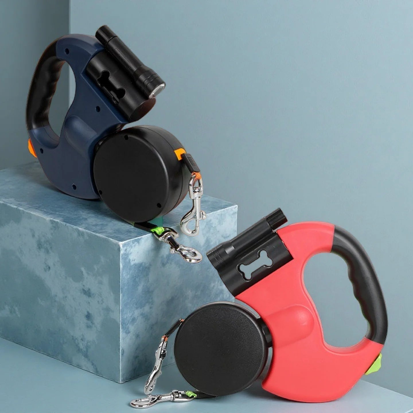 Dachshund Dual LED Leash™ | Tangle-Free Control for Two Dachshunds