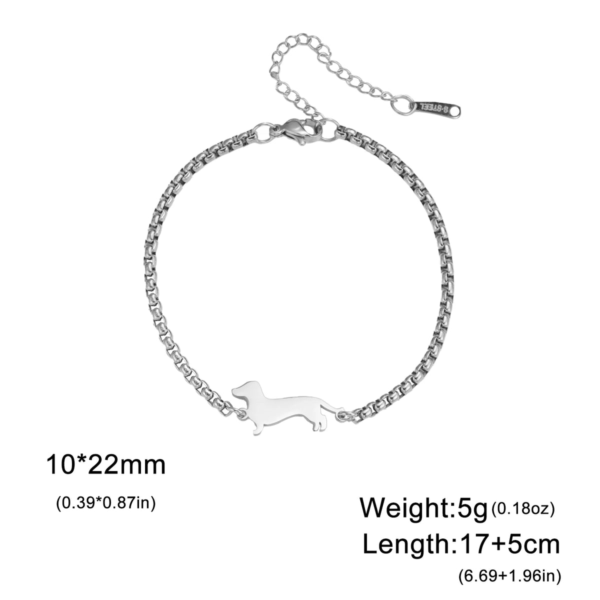 Dachshund Forever Bracelet™ – Elegant Stainless Steel Bracelet for Sausage Dog Lovers