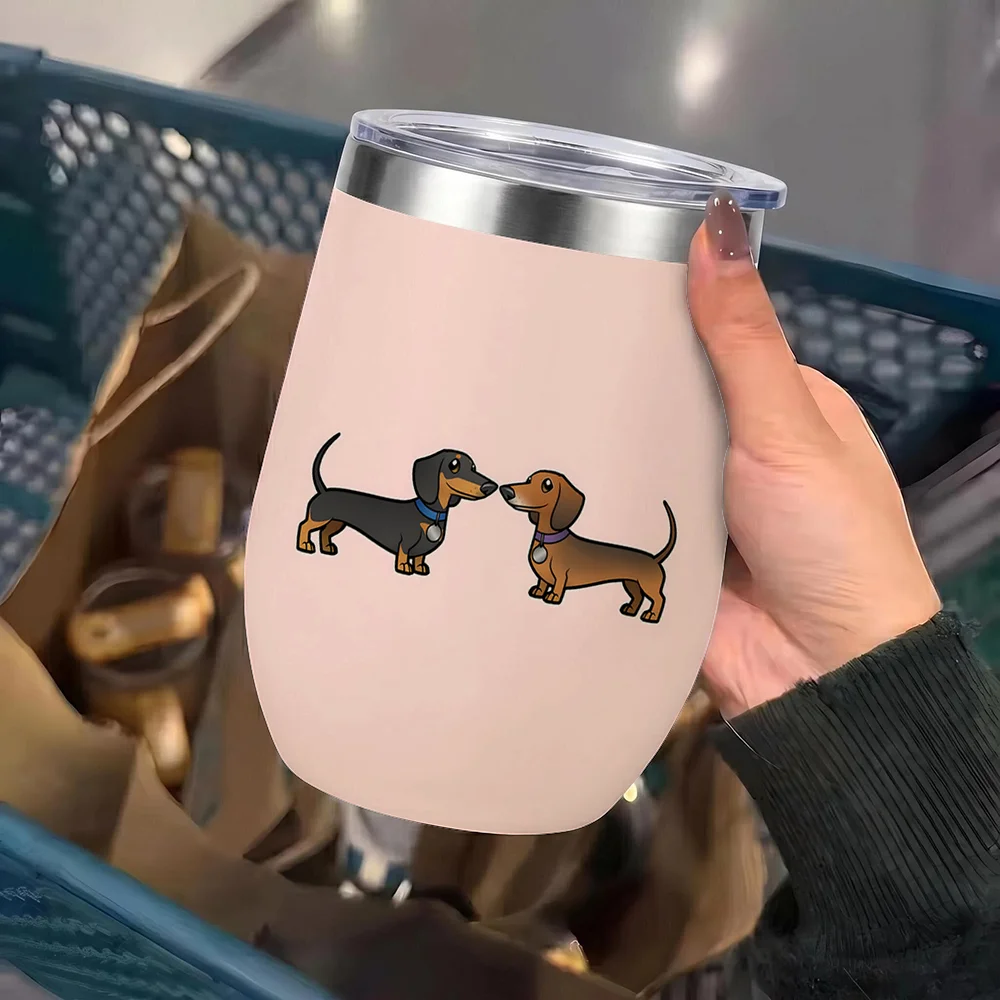 DoxieSip™ Insulated Travel Mug – The Perfect Coffee Tumbler for Dachshund Lovers