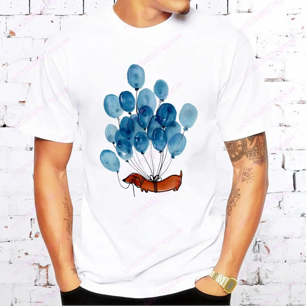 Dachshund Men’s Casual Tee™ | Funny Sausage Dog Printed T-Shirt