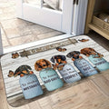 Cute Dachshund Welcome Doormat | Non-Slip Indoor & Outdoor Entrance Rug