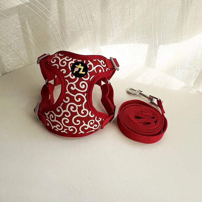 Dachshund Sakura Harness Set™ | Elegant Japanese-Inspired Comfort & Style