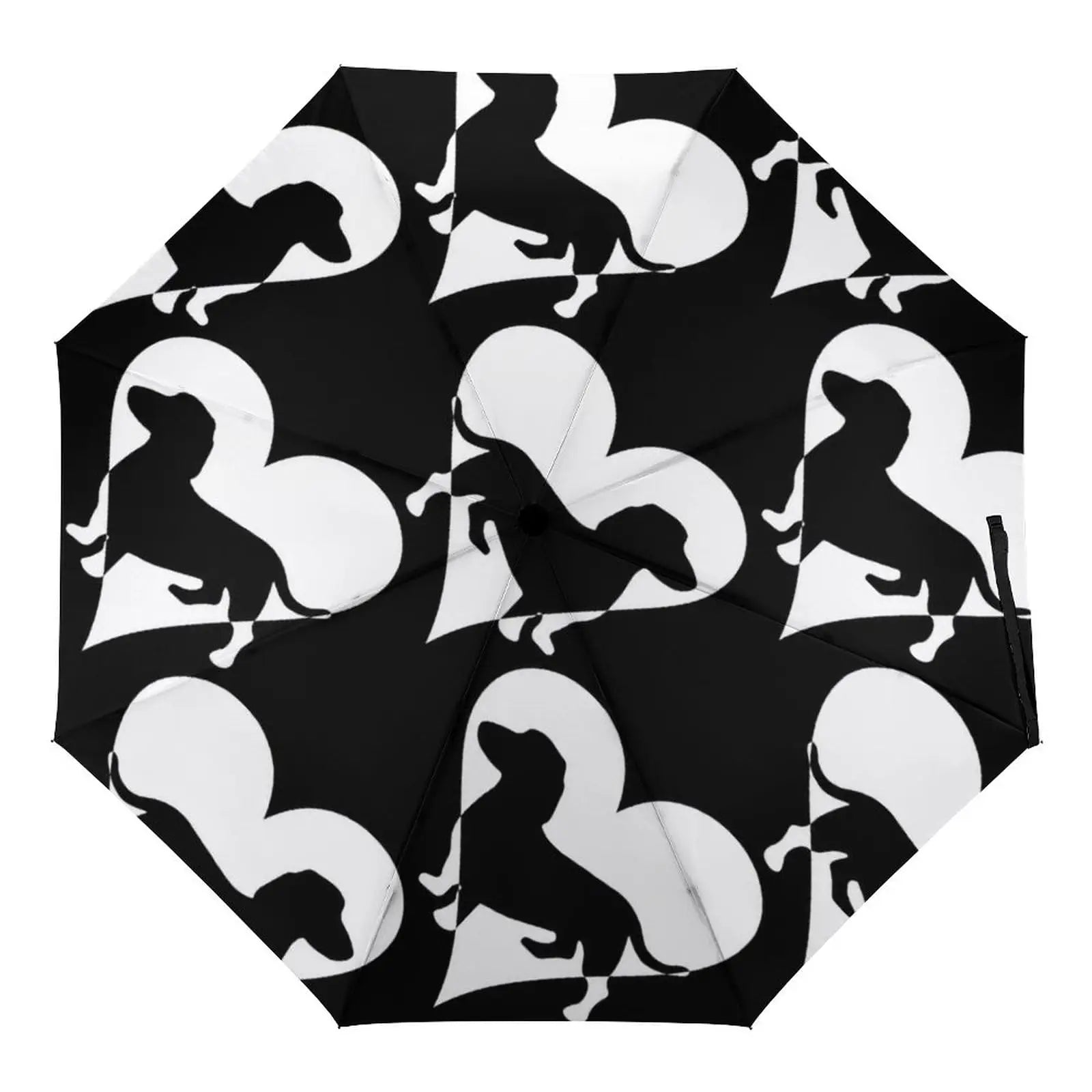 Dachshund Folding Umbrella – Lightweight Windproof Travel Umbrella for Dachshund Lovers