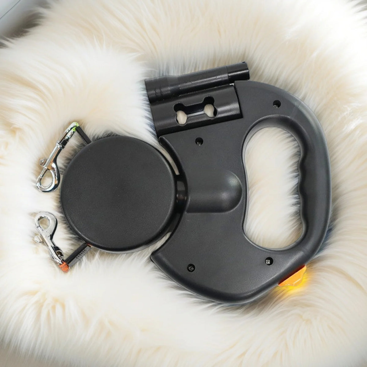 Dachshund Dual LED Leash™ | Tangle-Free Control for Two Dachshunds