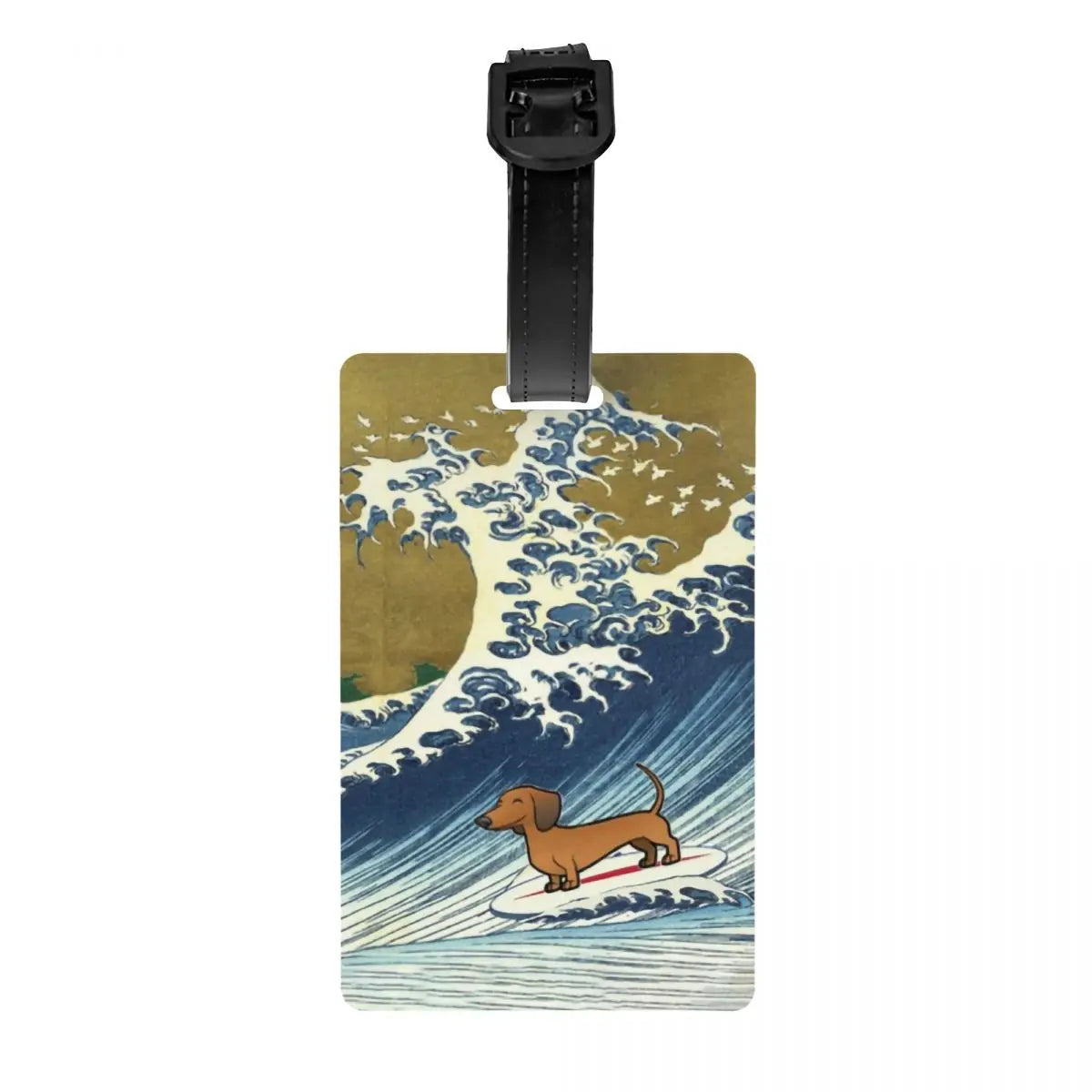Personalized Dachshund Luggage Tag – Custom Travel ID Tag for Suitcases, Backpacks & Carry-On Bags