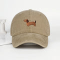 Vintage Dachshund Embroidered Cap – Premium Adjustable Dad Hat for True Dachshund Lovers