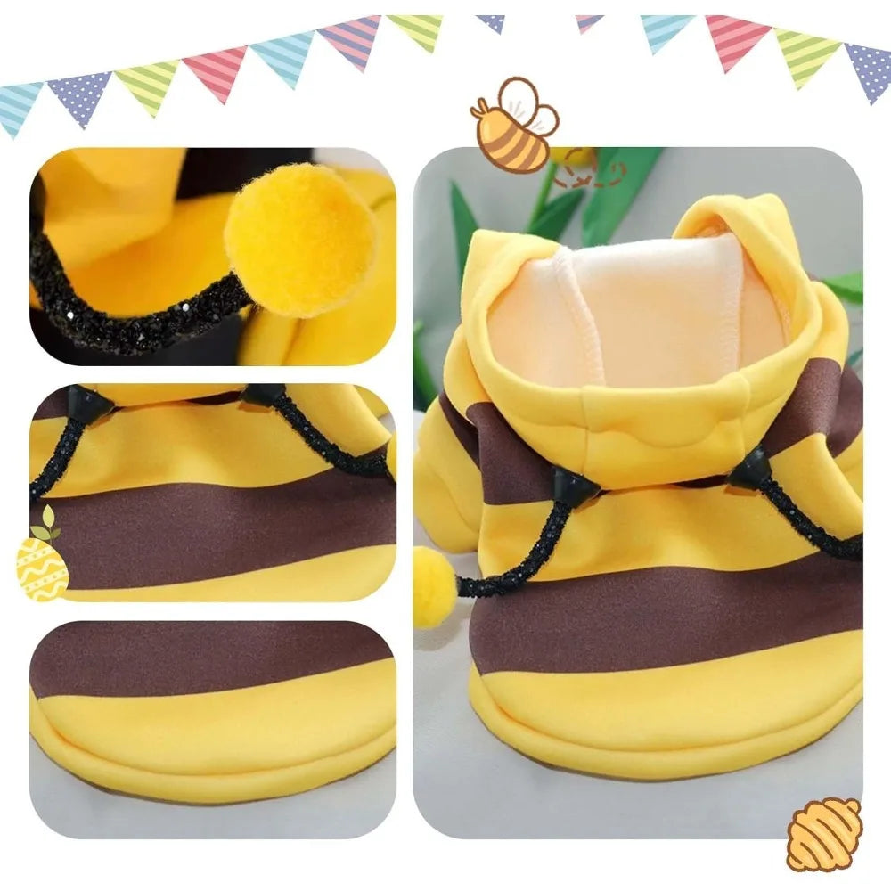 Dachshund Bumble Bee Costume™ | Adorable Hooded Bee Outfit for Photos, Parties & Special Moments