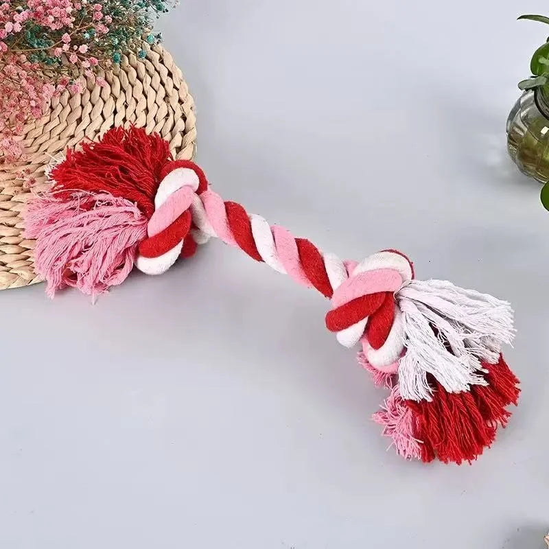 RopeBone™ for Dachshunds – Durable Cotton Rope Chew Toy for Healthy Teeth & Interactive Play
