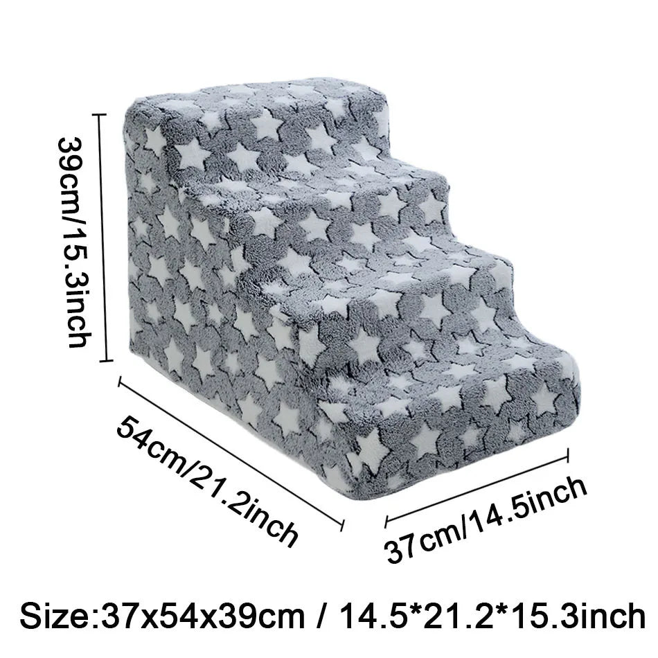 Orthopedic Foam Dog Stairs for Dachshunds | Soft Pet Steps for Beds, Sofas & Easy Joint Support