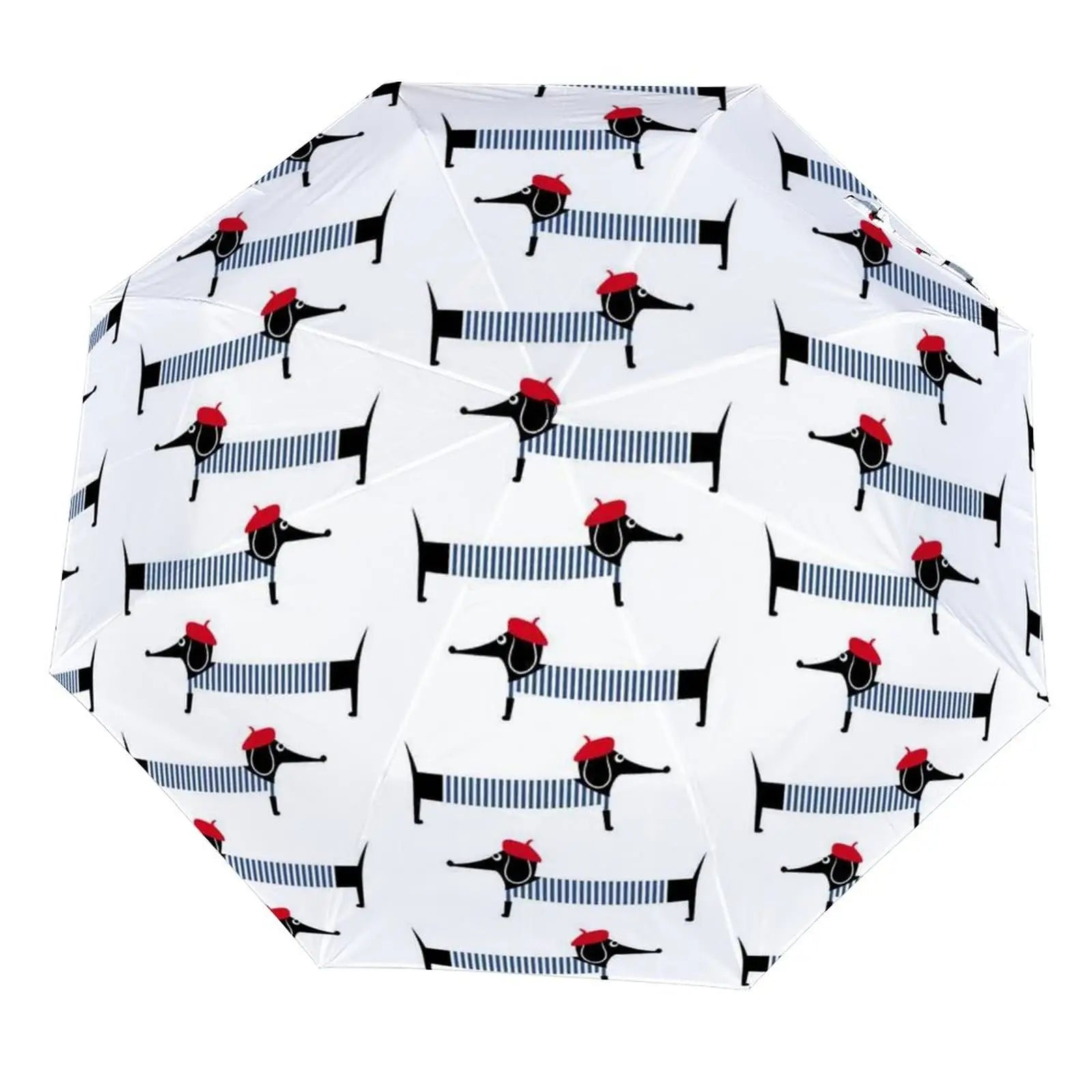 Dachshund Folding Umbrella – Lightweight Windproof Travel Umbrella for Dachshund Lovers
