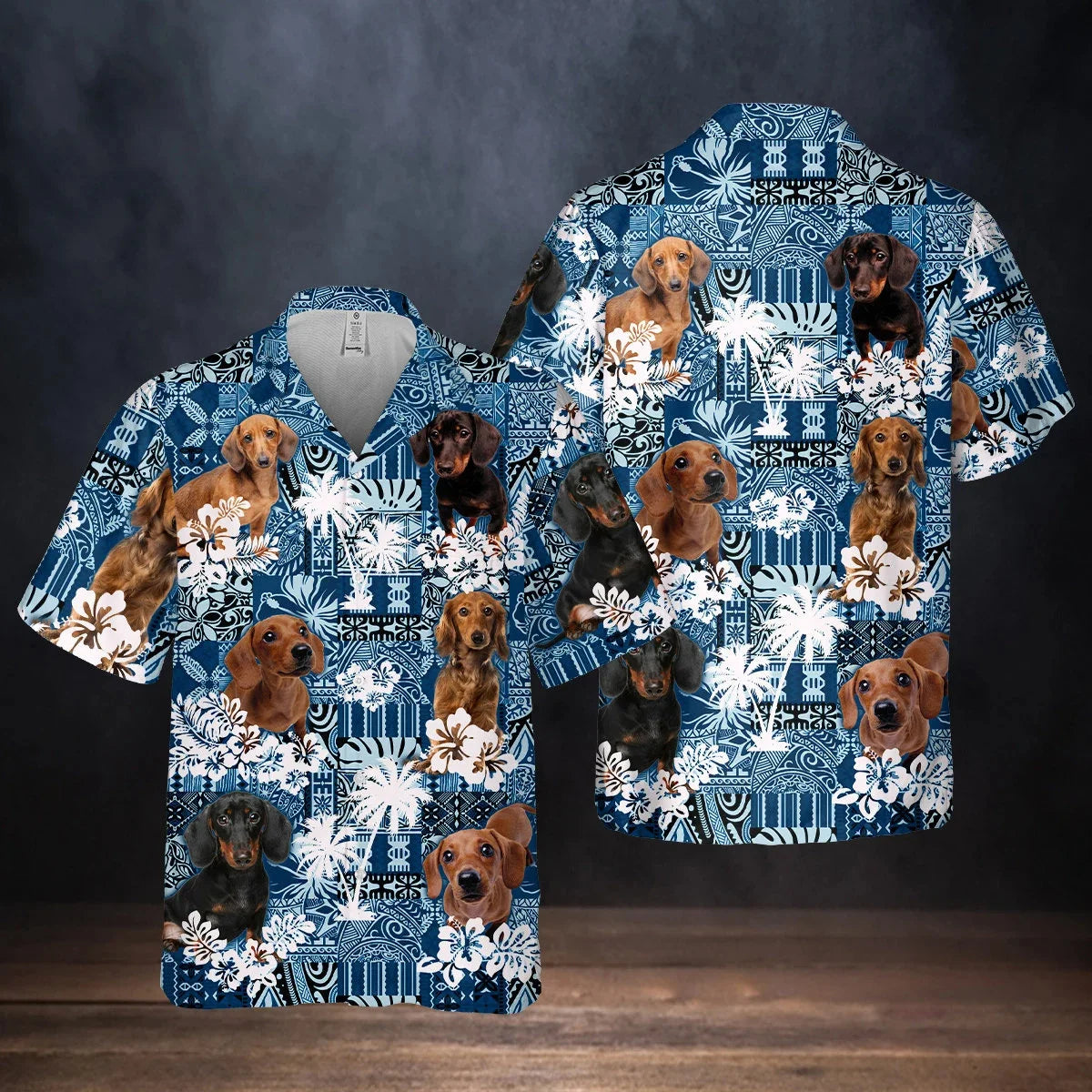 Dachshund Summer Button Shirt™ | Premium 3D Print Dog Lover Hawaiian Style Shirt