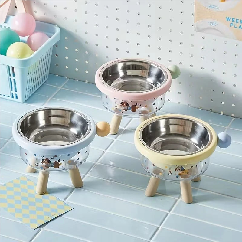 Dachshund Elevated Pet Bowl™ | Stainless Steel Anti-Spill Dog Feeding Bowl