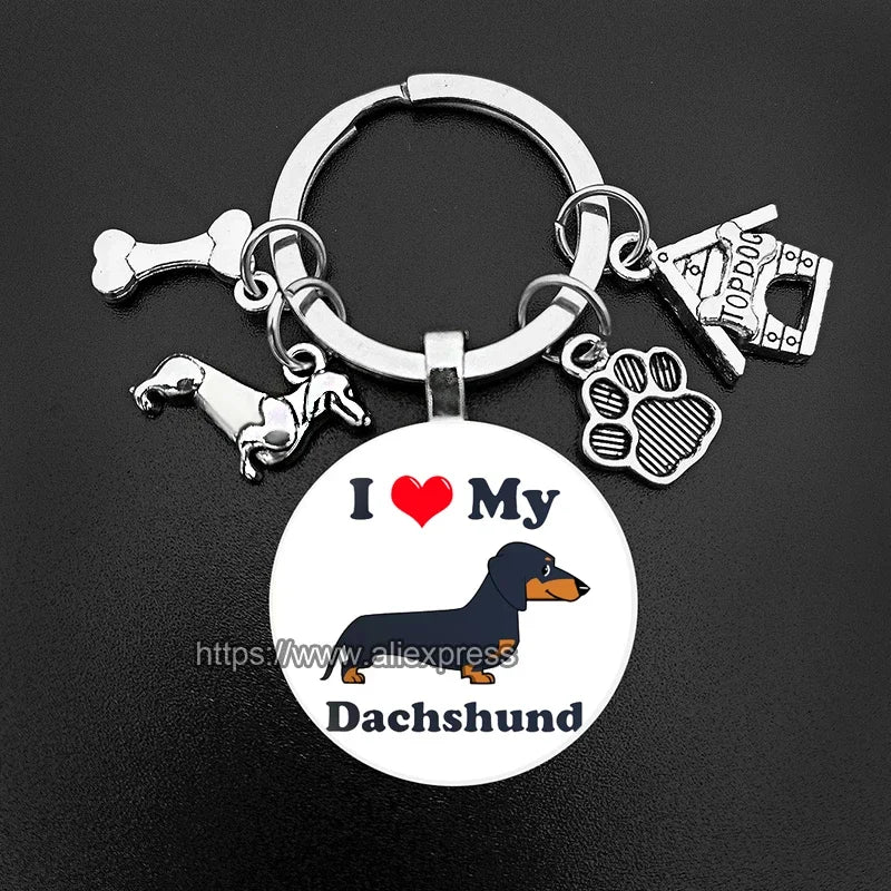 I Love My Dachshund™ Keychain – The Perfect Everyday Gift for Sausage Dog Lovers