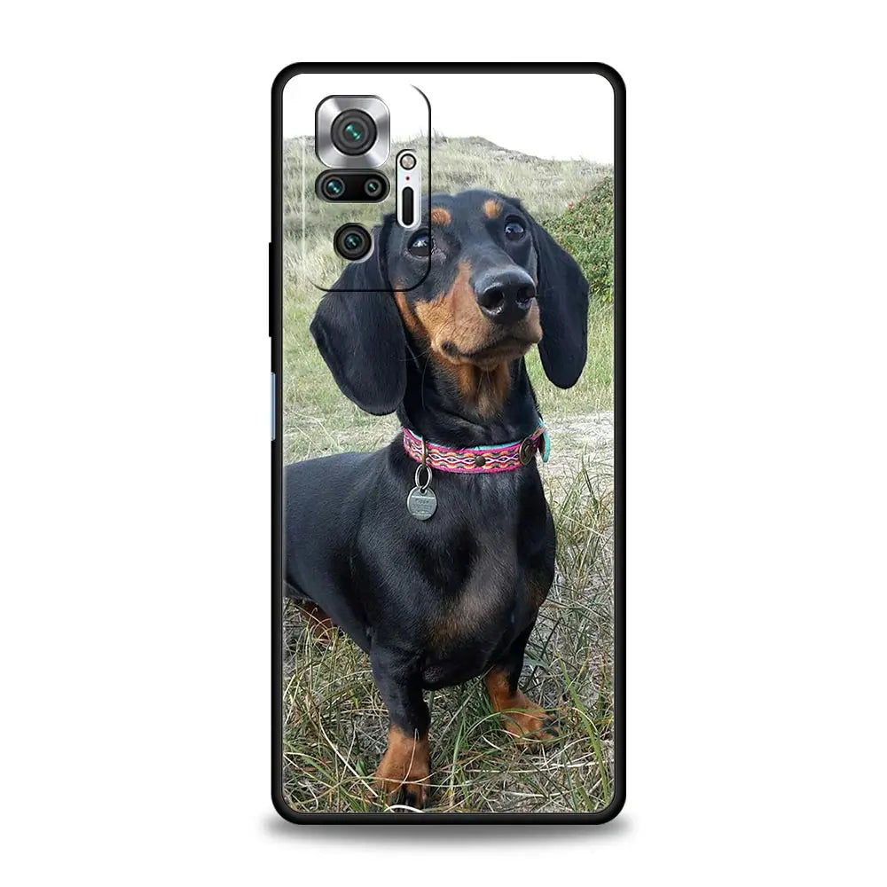 Dachshund Silhouette Xiaomi Case – Premium Shockproof Cover for Sausage Dog Lovers