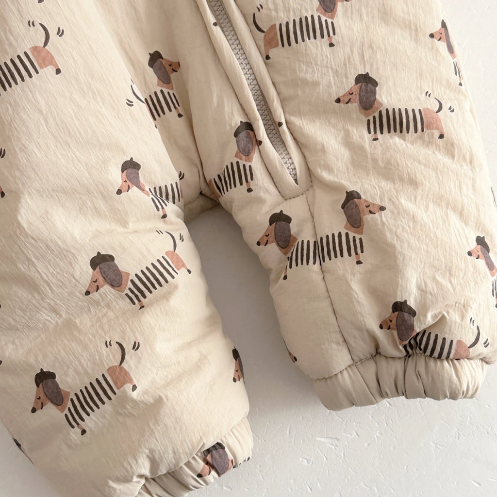 Dachshund Baby Winter Romper™ | Warm Hooded Newborn Jumpsuit