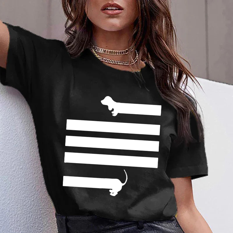 Dachshund Cute Tee™ | Kawaii Sausage Dog T-Shirt for Women