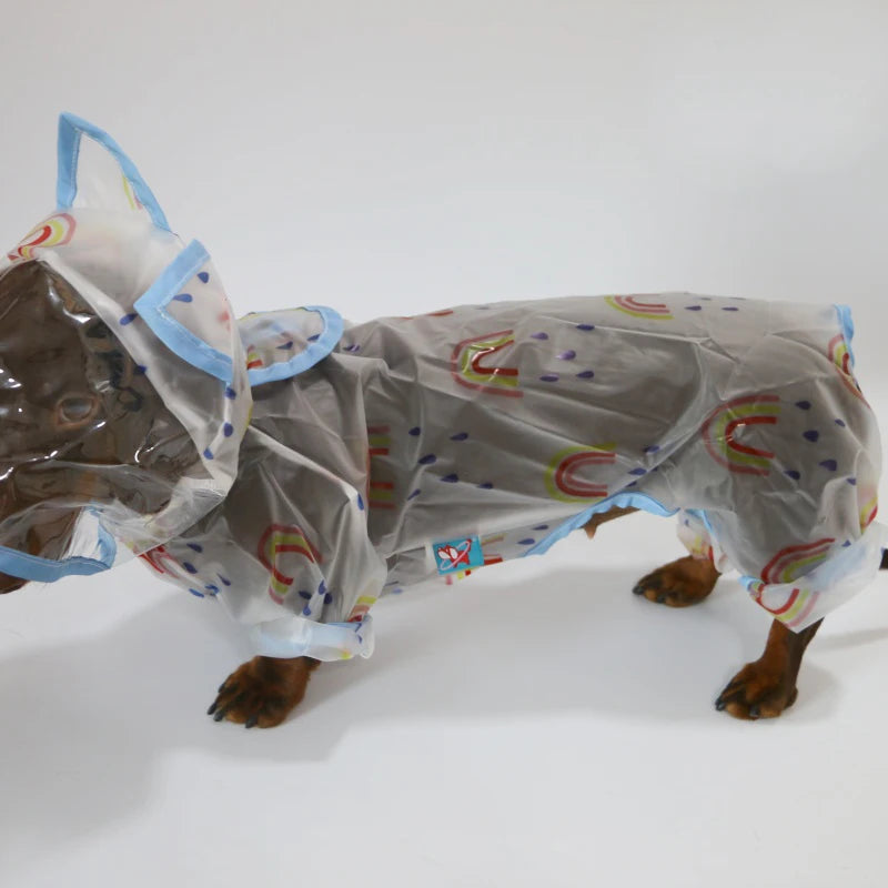 Dachshund Yellow Raincoat™ | Waterproof Hooded Jacket for Sausage Dogs