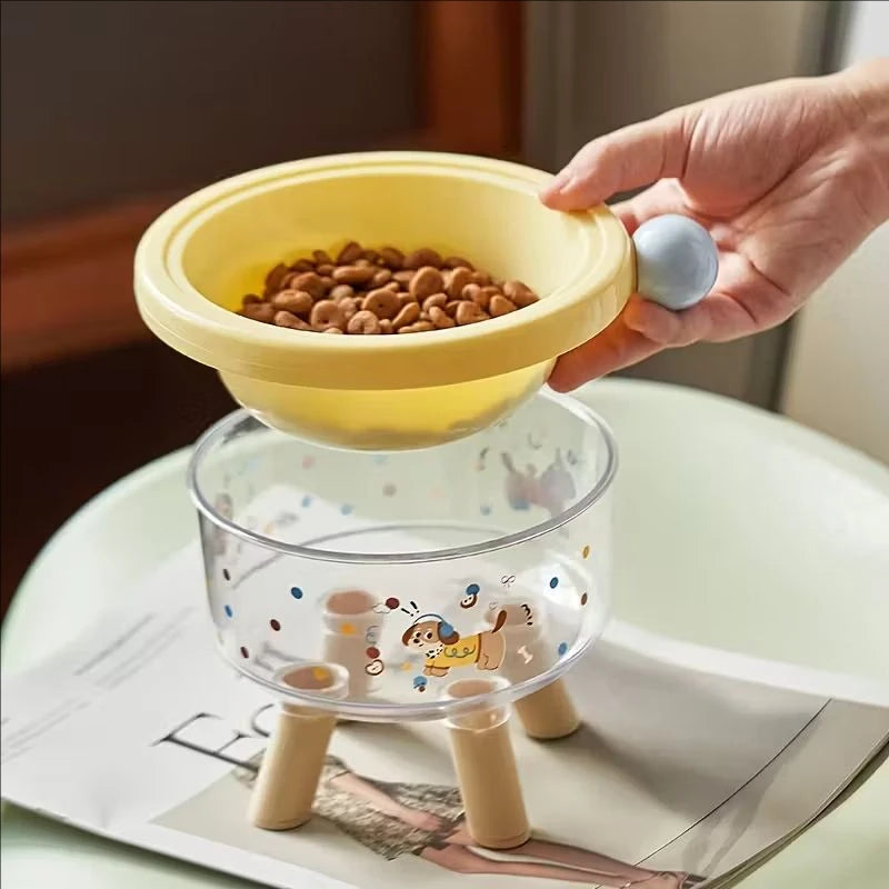 Dachshund Elevated Pet Bowl™ | Stainless Steel Anti-Spill Dog Feeding Bowl