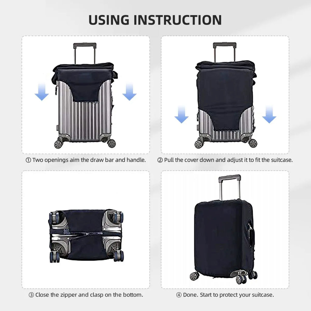 Dachshund Love™ Suitcase Cover – Heart Edition for Sausage Dog Lovers