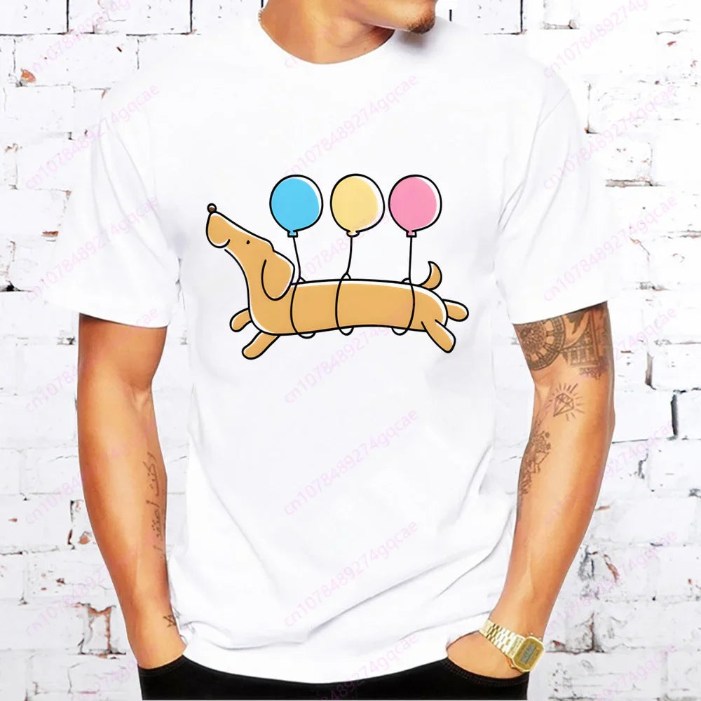 Dachshund Men’s Casual Tee™ | Funny Sausage Dog Printed T-Shirt