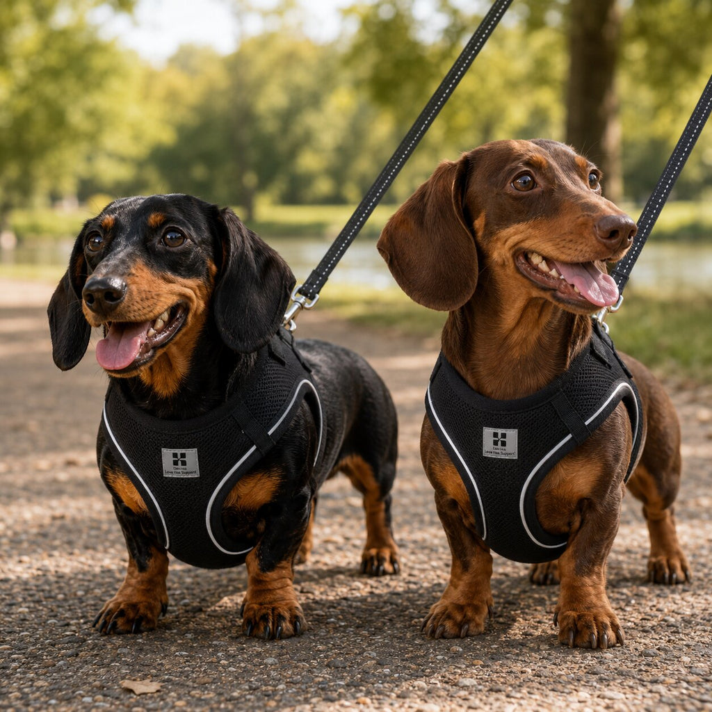 Premium Dachshund Harness & Leash Set – Safe, Comfortable & Escape-Proof for Daily Walks